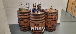 HALF Whiskey Barrel Bar Wine Rack Handmade & Recycled from Scotch Whisky Barrel