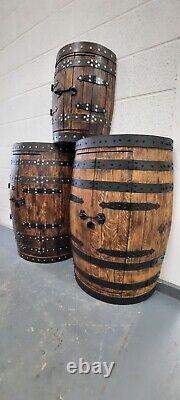 HALF Whiskey Barrel Bar Wine Rack Handmade & Recycled from Scotch Whisky Barrel