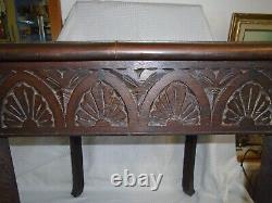 HEAVILY CARVED 1800's OCCASIONAL TABLE