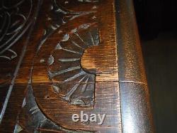 HEAVILY CARVED 1800's OCCASIONAL TABLE