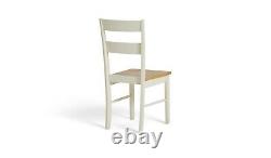 Habitat Chicago Solid Wood Dining Table & 4 Grey Chairs