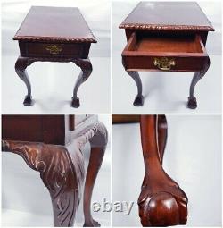 Hand Curved Library / Side / Hall Table 19th Century