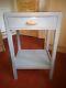 Hand Painted Lightly Distressed Solid Oak Telephone Table In Tallanstown Gray