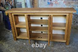 Handmade Solid Oak Dresser/hi-fi Unit/record Unit/display Cabinet