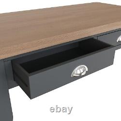 Hartwell Moonlight Dark Grey Large Coffee Table with Drawers / Painted Storage