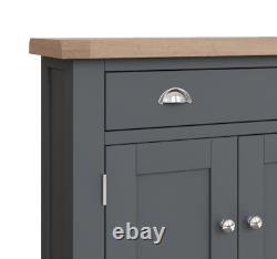 Hartwell Moonlight Dark Grey Small Sideboard /Modern Painted Cabinet Unit