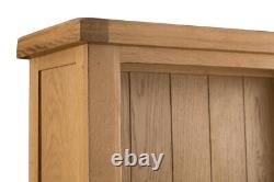 Hereford Modern Oak Large Wide Bookcase / Shelving Storage / Cupboard