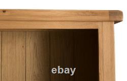 Hereford Modern Oak Large Wide Bookcase / Shelving Storage / Cupboard