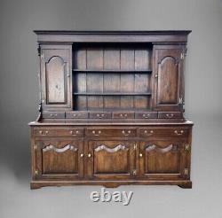 High Quality Reproduction Antique George III Style Solid Oak Welsh Dresser