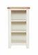 Hobart Ivory/natural Solid Oak Top Small Bookcase/dvd Rack Fully Assembled