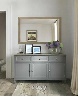 Holburn Grey Large Sideboard / Dark Painted 3 Door Cupboard Wide Storage Cabinet