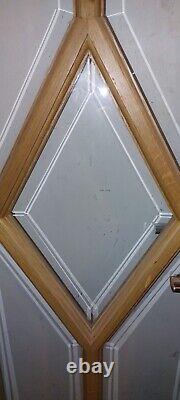 Internal Reims Solid Oak Doors -glass clear Bevelled PLUS complete door frame