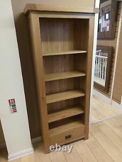 Kingsford Solid Oak Medium Narrow Bookcase / Bookshelf Storage Unit / Display
