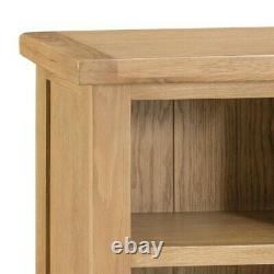 Kingsford Solid Oak Small Narrow Bookcase / Rustic Mini Bookshelf / Storage Unit