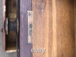 L(219) Antique Victorian Chest Of Drawers Commode Mahogany wood