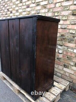 L(219) Antique Victorian Chest Of Drawers Commode Mahogany wood