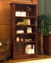 La Roque Solid Mahogany Tall Wide Bookcase Solid Wood 5 Tier Storage