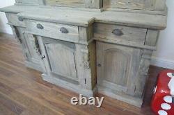 Large Bookcase In A Weathered Oak Finish Large Dresser/Bookcase/Shelving Unit