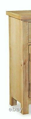 Light Oak Mini Sideboard / Small 2 Door Cupboard / Regal Modern Cabinet Hallway