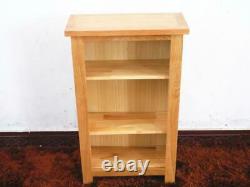 Light Oak Small Open Bookcase With 3 Blogs Oak Bookshelf Oak Storage Handmade
