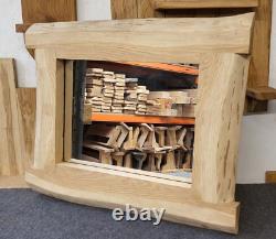 Live Edge Style Oak Framed Mirror Hand made Furniture, Natural Finish