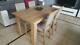 Modern Wooden Dining Table With 4 Chairs In Light Wood Colour, Oak Burlington