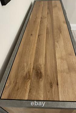 NEW Oak Furniture Land Brooklyn Sideboard Solid Wood & Metal COLLECT BERKSHIRE