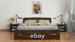 NODAX Solid Wooden Pine Double Bed F1 4ft6in frame&slats Various Colours