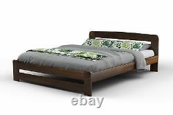 NODAX Solid Wooden Pine Double Bed F1 4ft6in frame&slats Various Colours