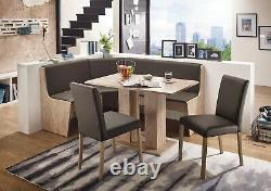 New STYL SAN REMO Eckbank Kitchen Dining Corner Seating Bench Table + 2 Chairs