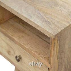 Nordic Small Bedside Table Drawer Shelf Solid Wood Cabinet Scandinavian Littler