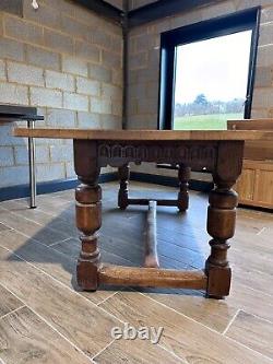 OAK REFECTORY DINING HALL TABLE Beautiful detail and solid Oak