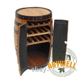 Oak Barrel Drink Cabinet-Wine Rack made & recycled from Scotch ex-Whiskey Barrel