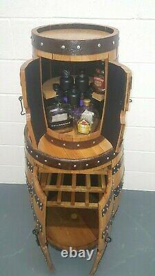 Oak Barrel MINI DRINK CABINET made & recycled from Scotch ex-Whiskey Barrel
