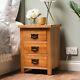 Oak Bedside Bedside Locker Bedside Cabinet Bedside Drawers Bedside 3 Drawers New