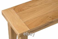 Oak Dining Bench Solid Wood Seat for Dining / Kitchen Table