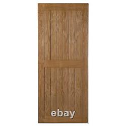 Oak Framed Ledged External Door Custom Size Exterior Door