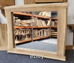 Oak Framed Mirror Hand made Furniture, Natural Finish