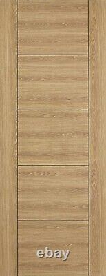Oak Laminated Vancouver 5P Style Internal Solid Core Door FD30 44mm UK Delivery