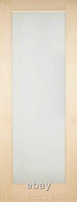 Oak Pattern 10 / Mexicano 1 Light Internal Door Obscure Glazed / Satin / Frosted