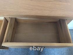 Oak Sideboard Solid Wood Small 2 Door+2 Drawer Storage Cupboard Dining Storage