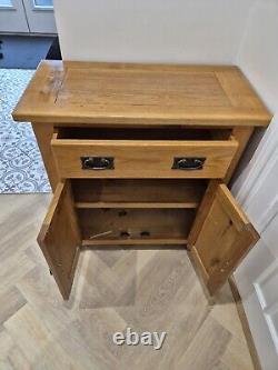 Oak Sideboard Solid Wood Small 2 Door+2 Drawer Storage Hallway