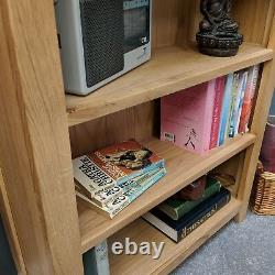 Oak Small Bookcase / Light Oak Low Bookshelves Solid Wood Shelving / Harvard