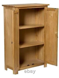 Oak Storage Cupboard Wooden Filing Cabinet Shoe Organiser Bathroom Unit