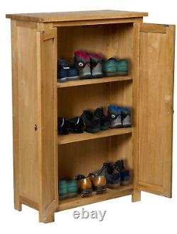 Oak Storage Cupboard Wooden Filing Cabinet Shoe Organiser Bathroom Unit