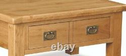 Oakvale Coffee Table With Drawers / Solid Wood Occasional Drinks Table