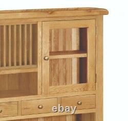 Oakvale Extra Large Hutch / Solid Wood Sideboard Top Storage Cabinet / Cupboard