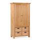 Oakvale Larder Unit / Solid Wood Food Storage Cabinet / Tall Cupboard With Doors
