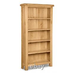 Oakvale Large Bookcase / Solid Wood Living Room Tall Shelving Unit / Bookshelf