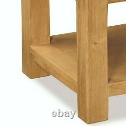 Oakvale Small Coffee Table With Under Shelf / Solid Wood Occasional Table
